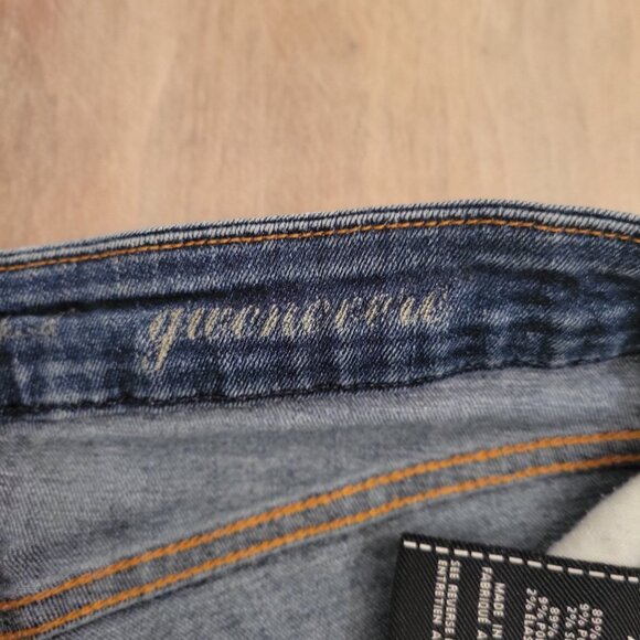 7 For All Mankind Gwenevere Cropped Jeans Stretch Blue Women’s Size 29 - Picture 4 of 11